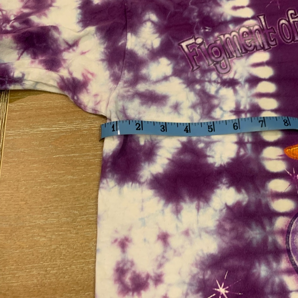 Disney figment of your imagination, vintage tie-dye adult T-shirt - Picture 7 of 8